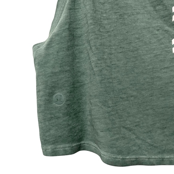 Lululemon Green Barry’s Collab Cut Back Tank Top Size 4 - Picture 7 of 8